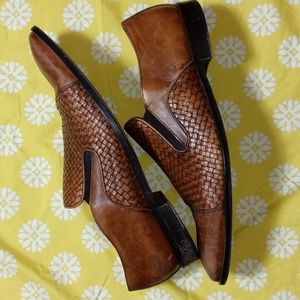 Mercanti Fiorentini Woven Cap Toe Oxford Slip-On Size 13 M Men's